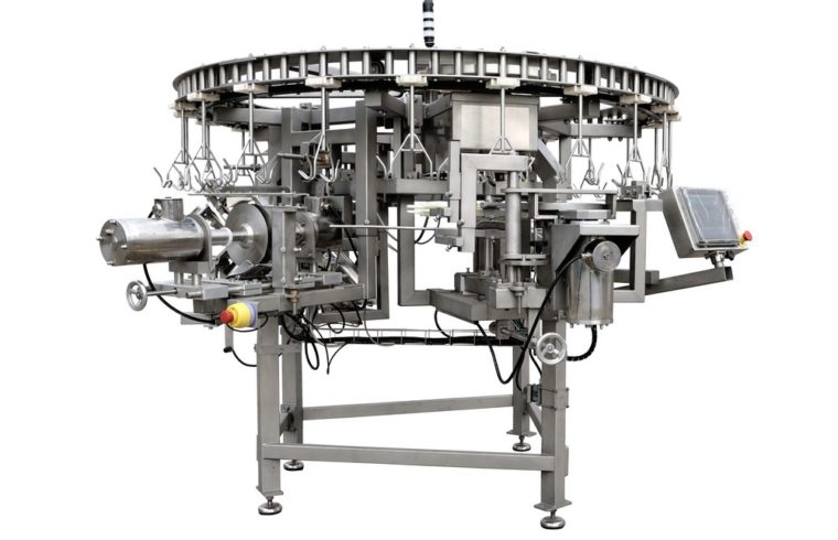 Evisceration equipment by Szlachet-Stal for high-quality poultry processing.