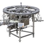 Poultry processing equipment by Szlachet-Stal supporting killing and defeathering operations.